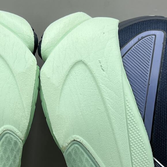 Asics Dark Blue and Light Green Running Shoes - Picture 9 of 10